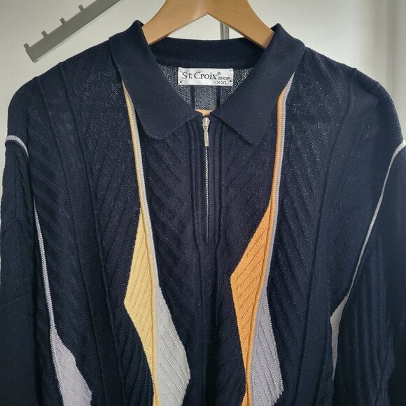St. Croix Other - St. Croix Tri Color 1/4 Zip Men’s Sweater (Size: XXL)